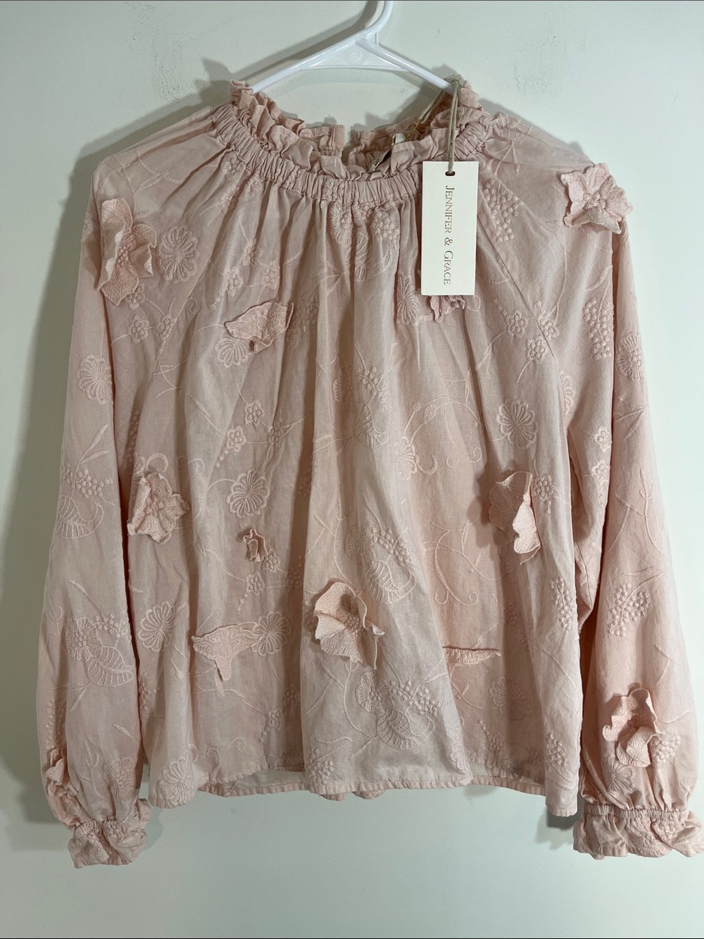 Jennifer & Grace floral blouse Large NWT